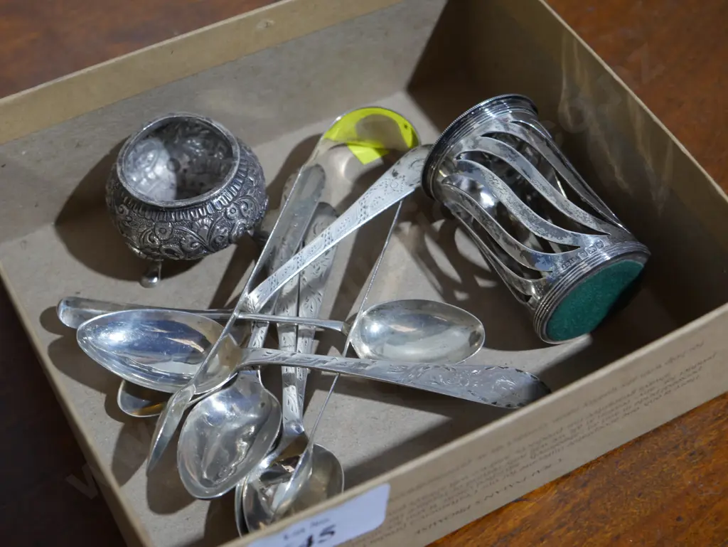 Assorted Stirling silver spoons etc Image 1++