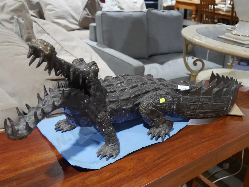 Brass crocodile Image 1++