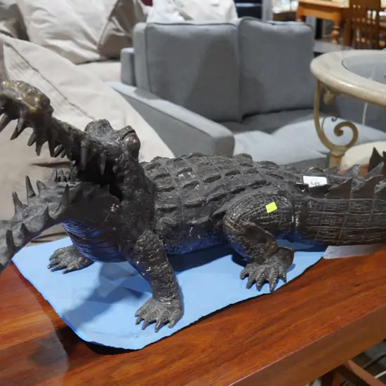 Brass crocodile