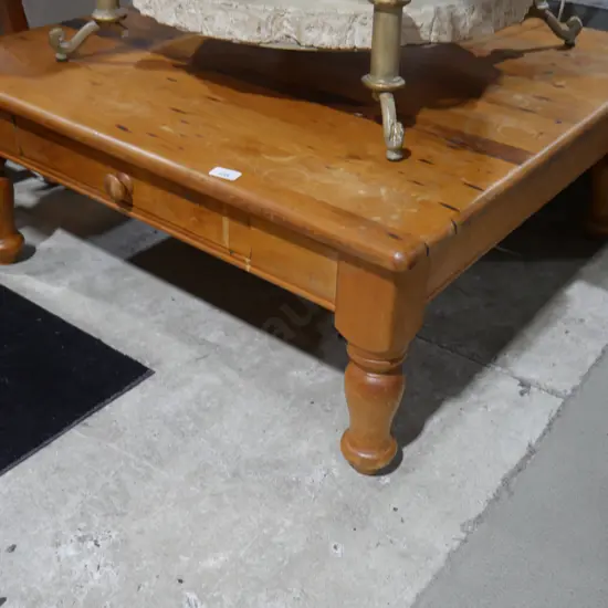 Wooden coffee table