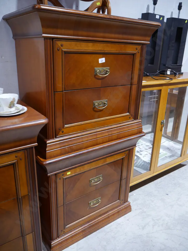 Pair of bedside drawers Image 1++