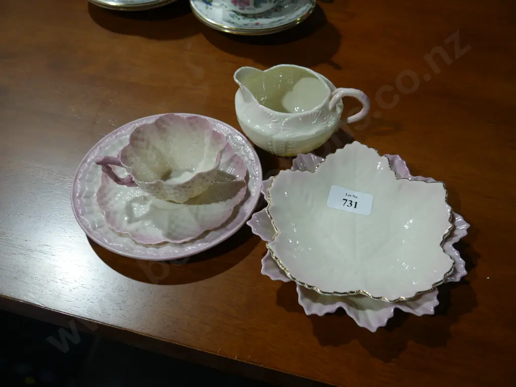 Belleek trio, dishes etc Image 1++
