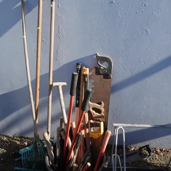 Assorted garden tools