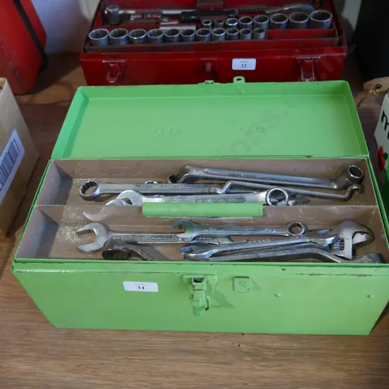 Tool box and spanners