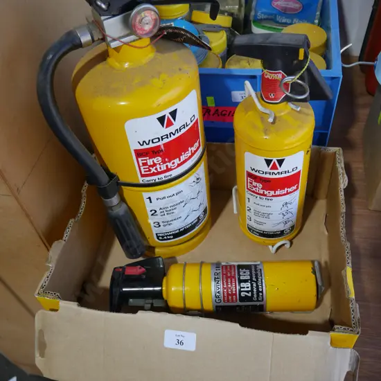 Fire extinguishers etc