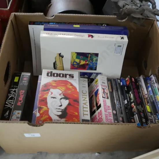 VHS tapes, books