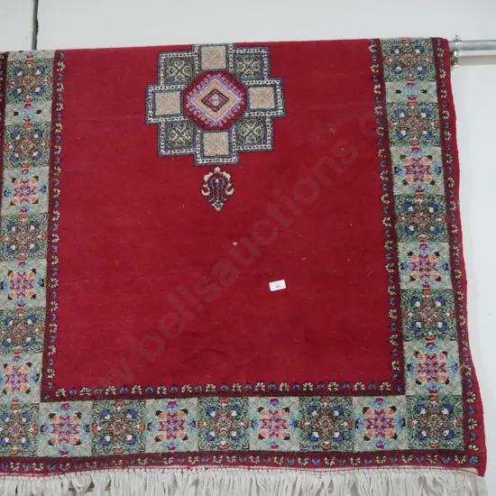 Hand knotted floor rug