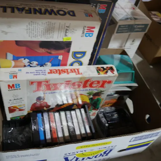Boardgames, cassette tapes
