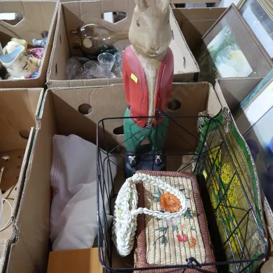 Rabbit figurine etc