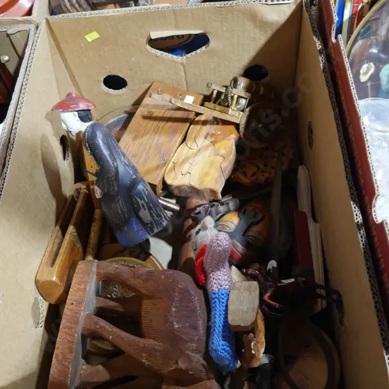 Wooden ornaments etc