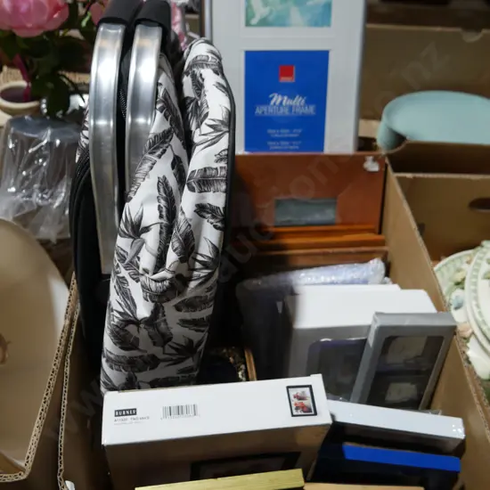 Picture frames and bag