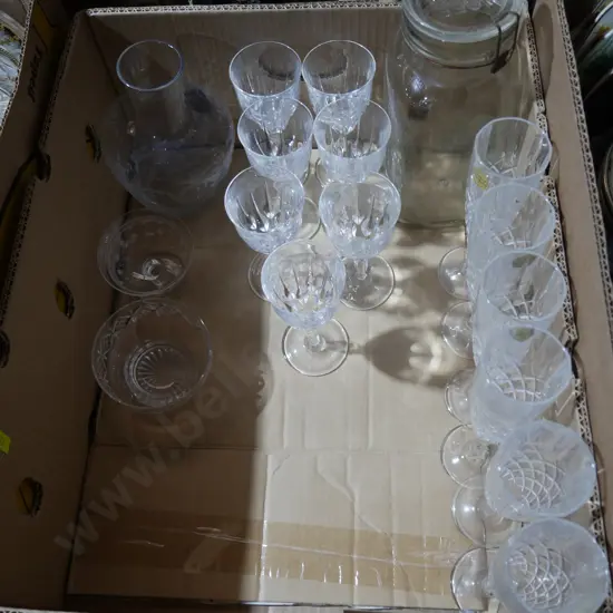 Crystal, glassware