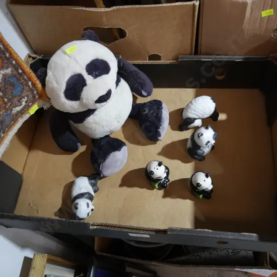 Panda ornaments, salt and peppers