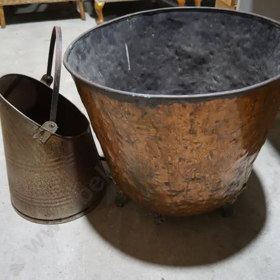 Copper and coal bin