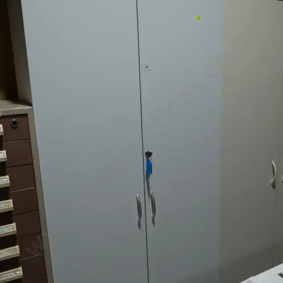 Lockable storage cupboard