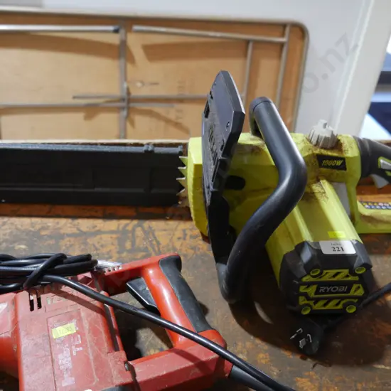 Ryobi electric chainsaw