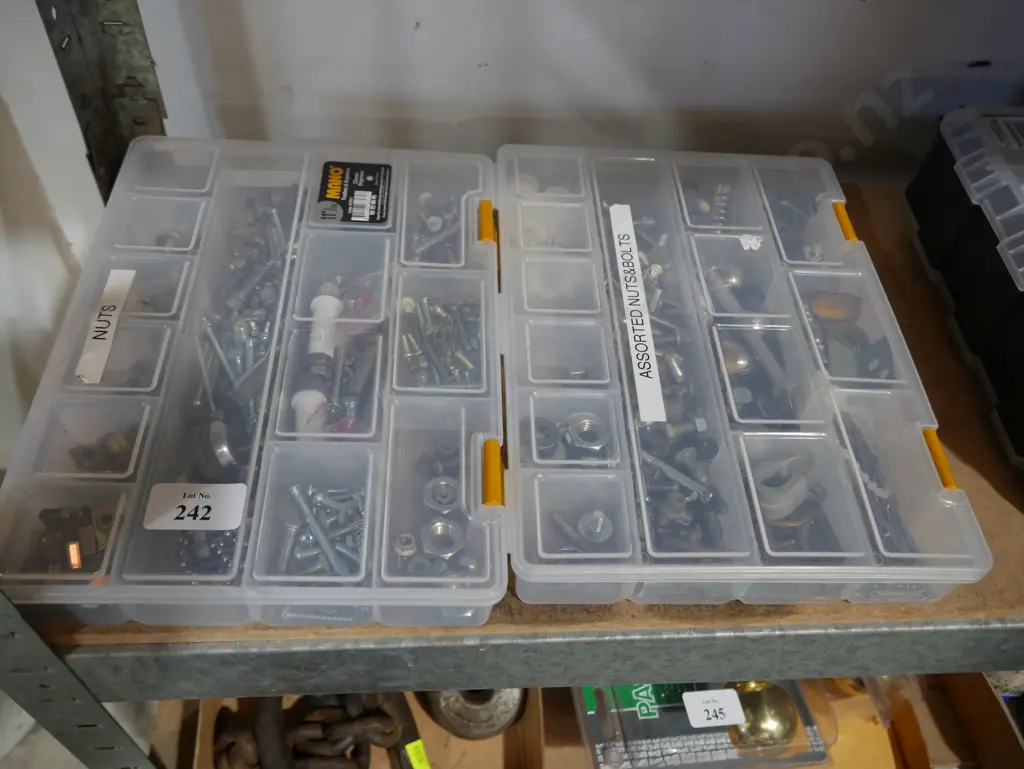 Two containers of nuts and bolts etc Image 1++