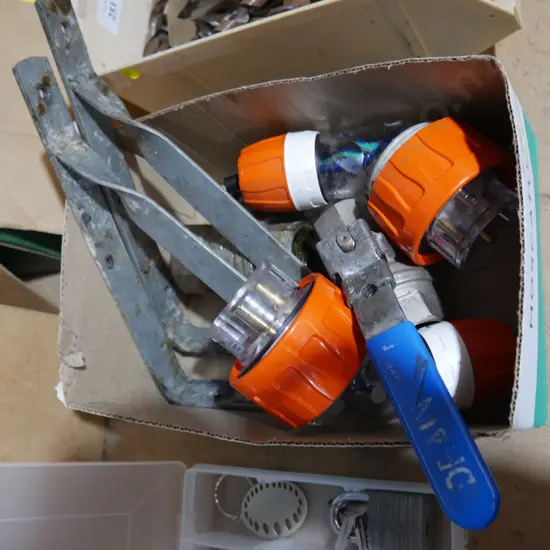 Plugs, brackets etc