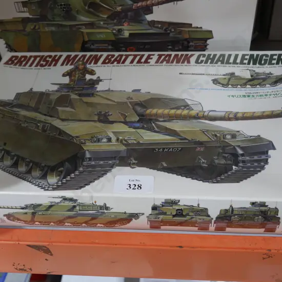Model British main battle tank challenger