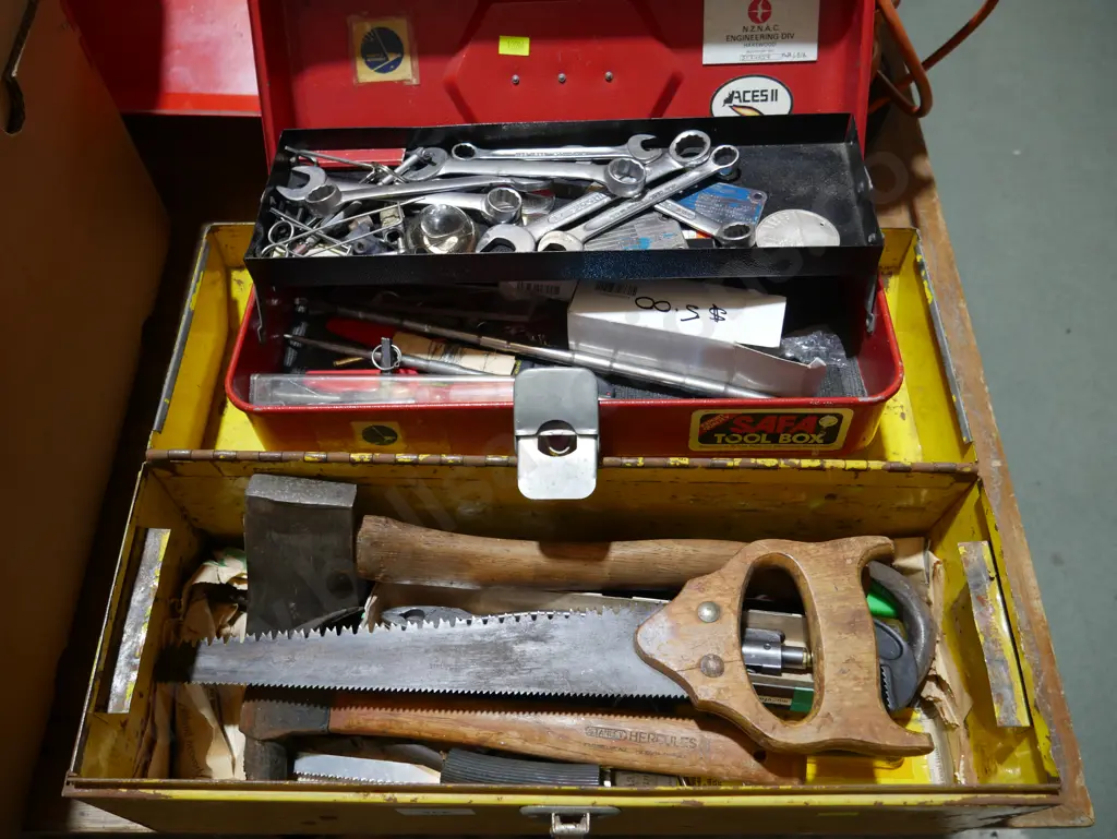 2 tool boxes and contents Image 1++