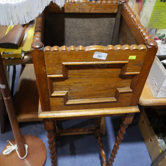 Antique plant stand