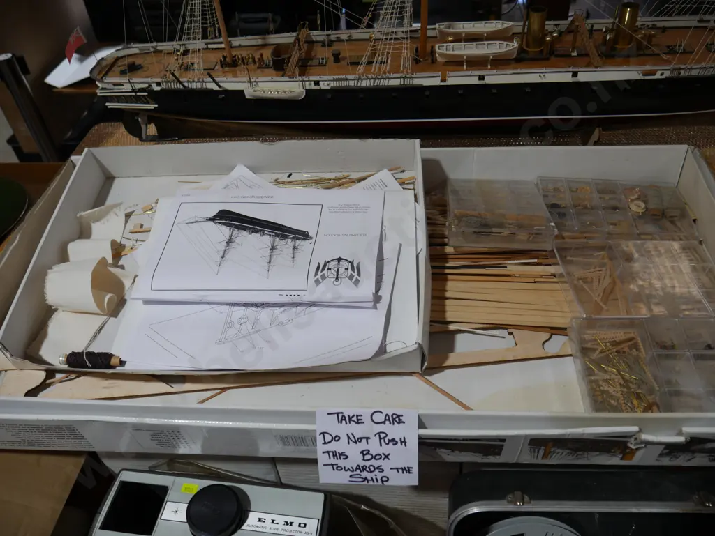 HMS Warrior model and box Image 1++