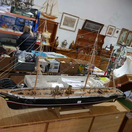 HMS Warrior model and box