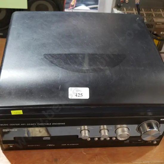 Music centre turntable