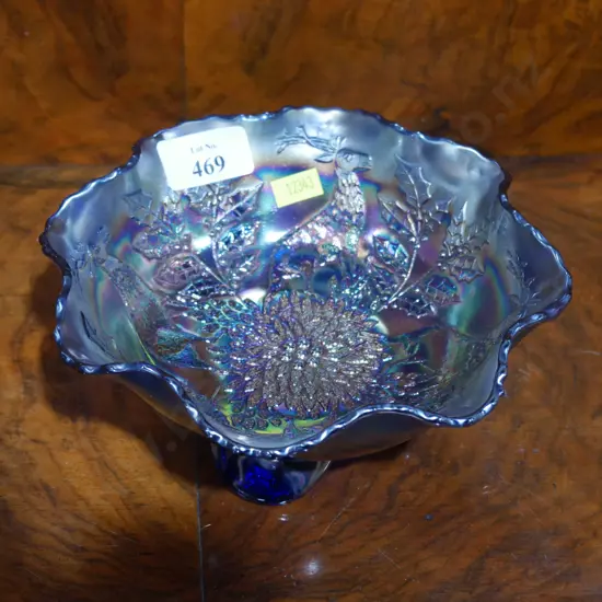 Carnival glass bowl
