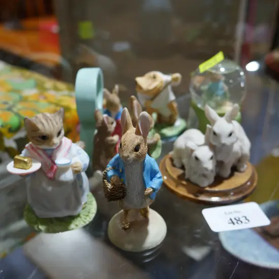 Assorted Peter rabbit ornaments