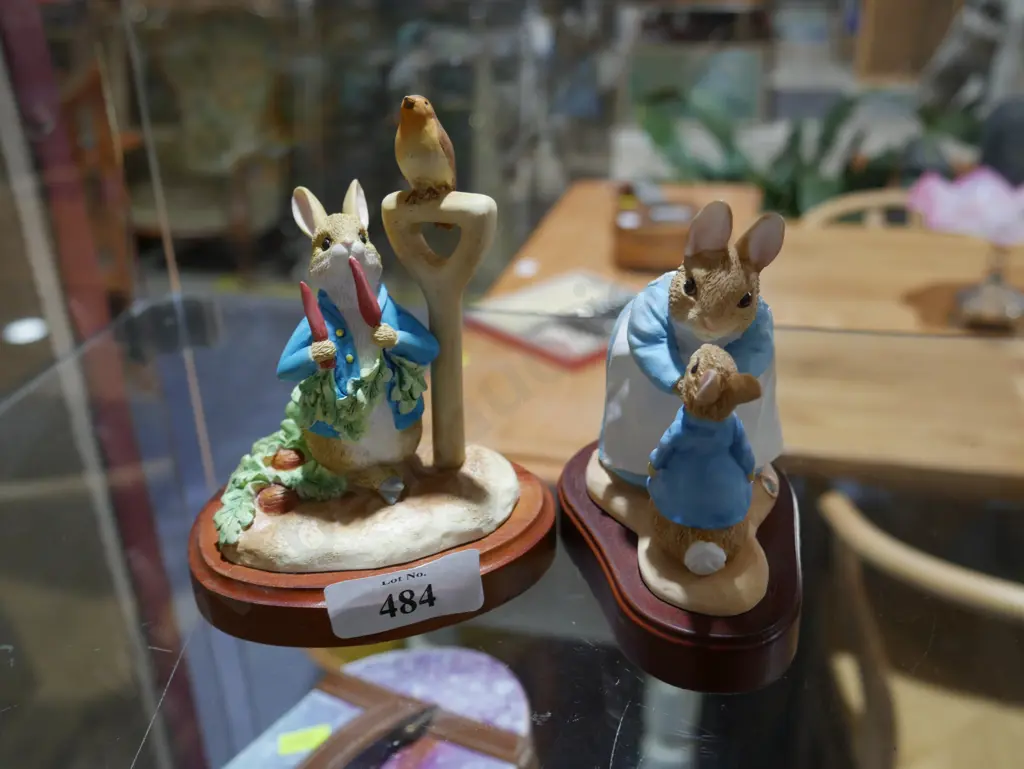 Two Peter rabbit ornaments Image 1++