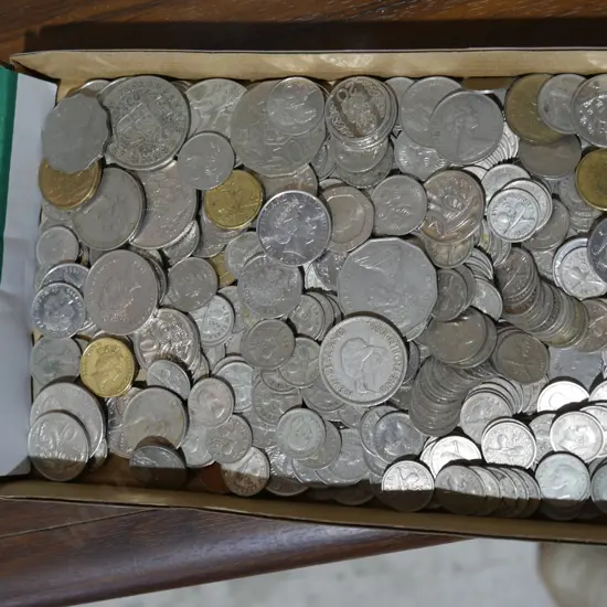 Assorted coins