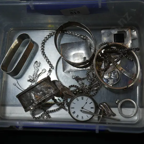 Assorted silver jewellery etc some Sterling