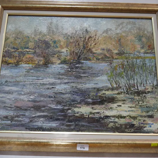Oil painting by R Brocklebank