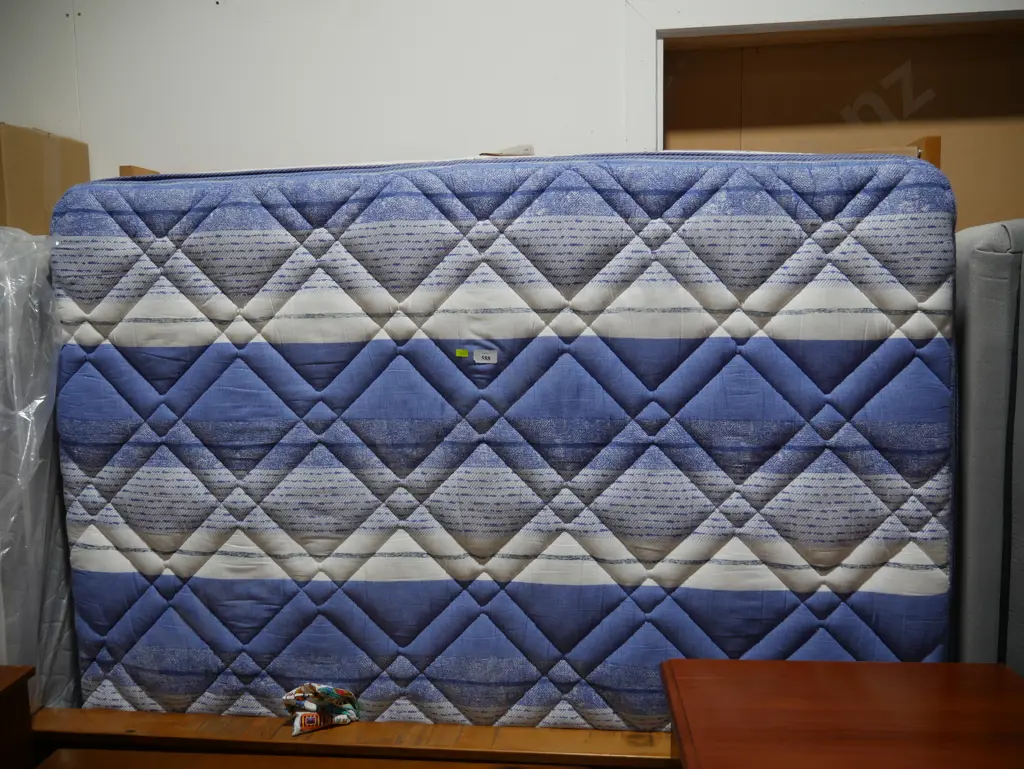 Queen size slat bed and mattress Image 1++