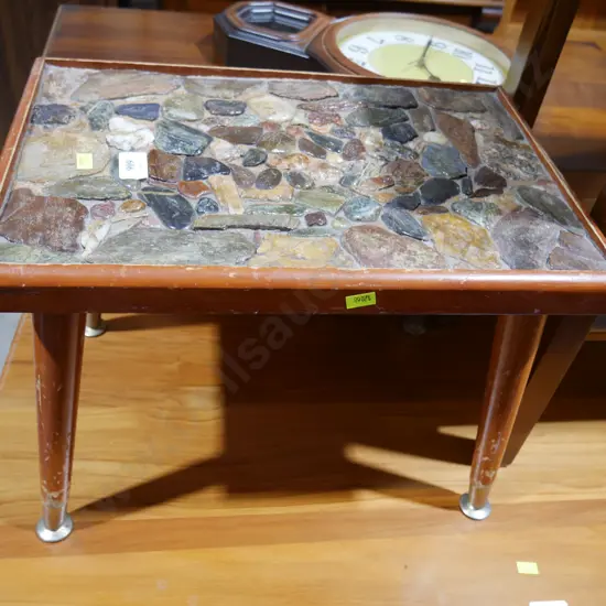 Stone top occasional table
