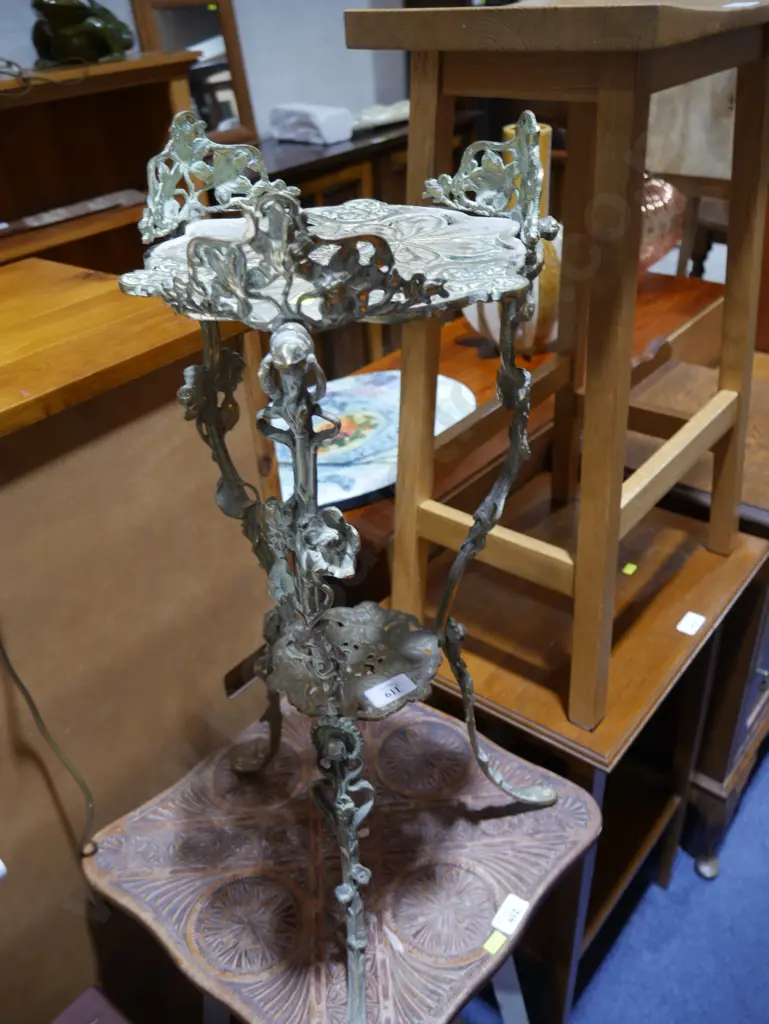 Brass two tier stand Image 1++