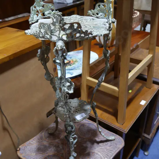 Brass two tier stand