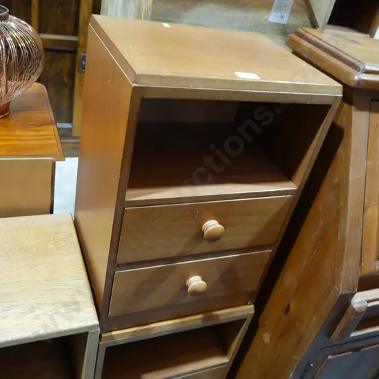 Pair bedside drawers