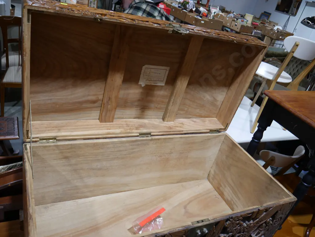 Carved wooden box Image 1++