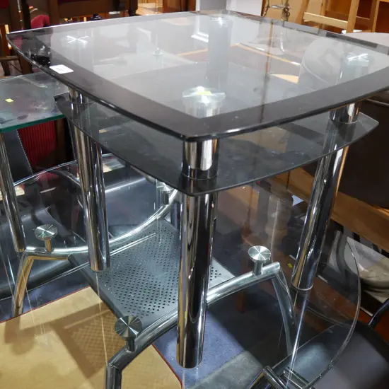 Glass top coffee table