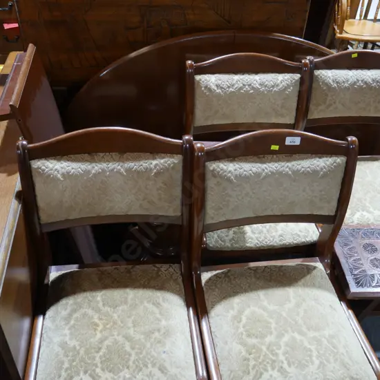 Dining table and four chairs