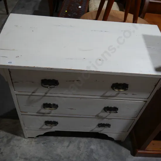 White lowboy