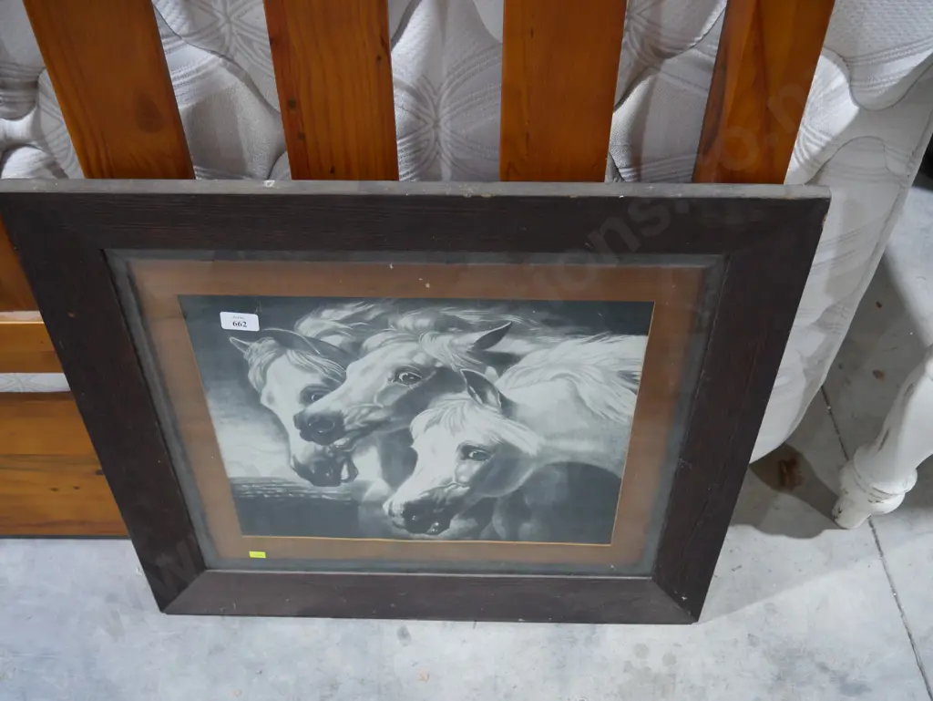 Framed horses print Image 1++