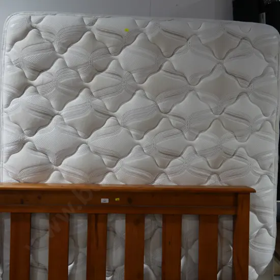 Queen bed and headboard