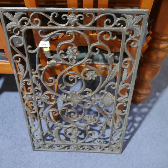 Metal door mat