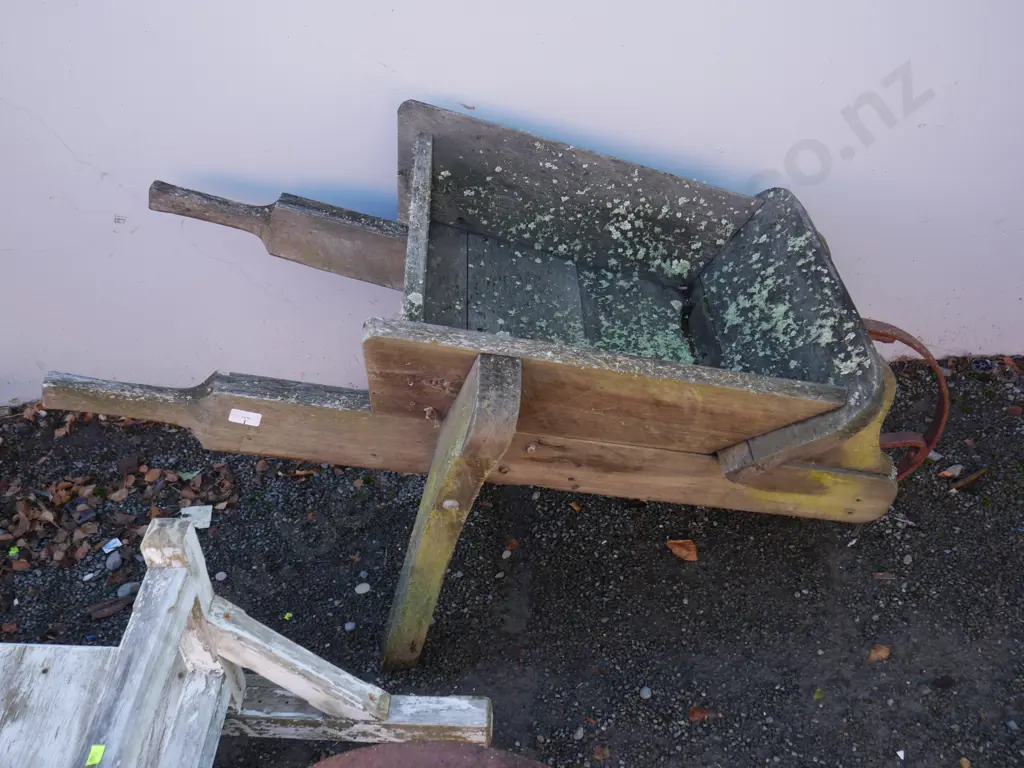 Wooden wheel barrow Image 1++