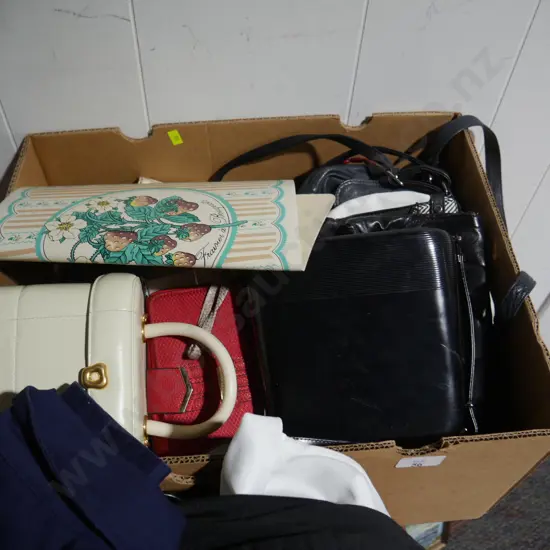 Box of handbags