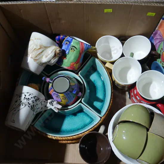 NZ pottery mugs etc