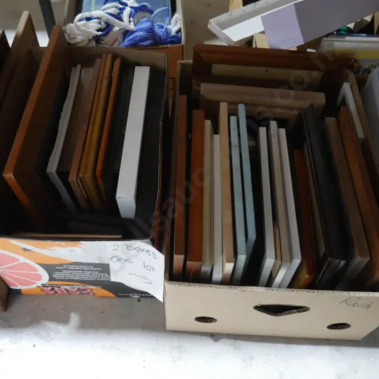 2 boxes of picture frames